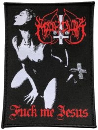 Marduk - Patch Fuck Me Jesus (12 X 8,8 Cm) ryhmässä MERCHANDISE / Accessoarer / Hårdrock @ Bengans Skivbutik AB (5538891)