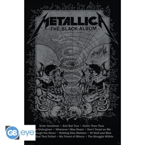 Metallica - Poster Maxi Black Album ryhmässä MERCHANDISE / Merch / Hårdrock @ Bengans Skivbutik AB (5540273)