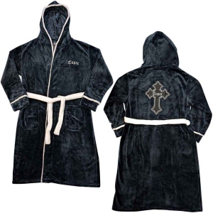 Tupac - Cross Uni Bl Bath Robe: ryhmässä MERCHANDISE / Merch / Hip Hop-Rap @ Bengans Skivbutik AB (5540790r)