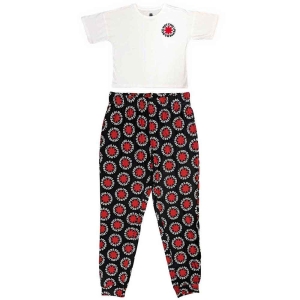 Red Hot Chili Peppers - Classic Asterisk Lady Wht/Bl Pyjamas: ryhmässä MERCHANDISE / Merch / Pop-Rock @ Bengans Skivbutik AB (5540915r)