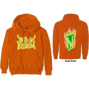 Billie Eilish - Airbrush Flames Blohsh Uni Or. Hood:2Xl ryhmässä MERCHANDISE / Hupparit / Pop-Rock @ Bengans Skivbutik AB (5540924)