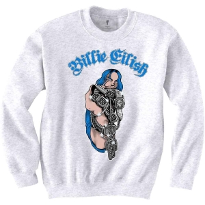 Billie Eilish - Bling Uni Wht Sw 1Xs ryhmässä MERCHANDISE / Hupparit / Pop-Rock @ Bengans Skivbutik AB (5541020r)