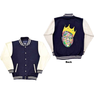 Biggie Smalls - Crown Uni Navy/Wht Vj: ryhmässä MERCHANDISE / Merch / Hip Hop-Rap @ Bengans Skivbutik AB (5541234r)