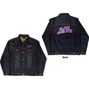 Black Sabbath - Wavy Logo Uni Denim Jacket: ryhmässä MERCHANDISE / Merch / Hårdrock @ Bengans Skivbutik AB (5541236r)