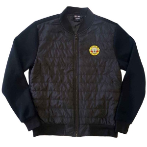 Guns N Roses - Classic Logo Uni Bl Quilted Jacket: ryhmässä MERCHANDISE / Merch / Hårdrock @ Bengans Skivbutik AB (5541240r)