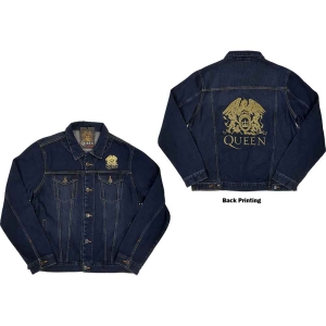 Queen - Classic Crest Uni Denim Jacket:  ryhmässä MERCHANDISE / Merch / Pop-Rock @ Bengans Skivbutik AB (5541251r)