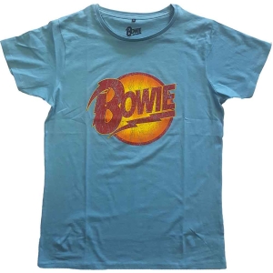 David Bowie - Vtge Diamond Dogs Logo Uni Blue  1Xs ryhmässä MERCHANDISE / T-paita / Pop-Rock @ Bengans Skivbutik AB (5541377)