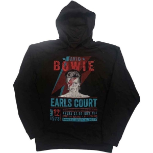 David Bowie - Earls Court '73 Uni Bl Eco Hood:  S ryhmässä MERCHANDISE / Hupparit / Pop-Rock @ Bengans Skivbutik AB (5541394r)