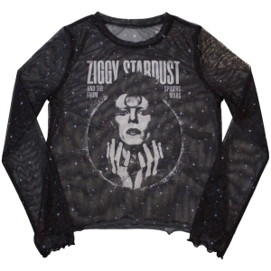 David Bowie - Ziggy V1 Lady Bl Mesh Crop:1Xs ryhmässä MERCHANDISE / Merch / Pop-Rock @ Bengans Skivbutik AB (5541406r)