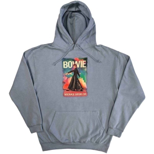 David Bowie - Moonage 11 Fade Uni Lht Blue Hood:  S ryhmässä MERCHANDISE / Hupparit / Pop-Rock @ Bengans Skivbutik AB (5541408r)