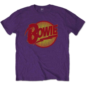 David Bowie - Vtge Diamond Dogs Logo Uni Purp M ryhmässä MERCHANDISE / T-paita / Pop-Rock @ Bengans Skivbutik AB (5541418r)