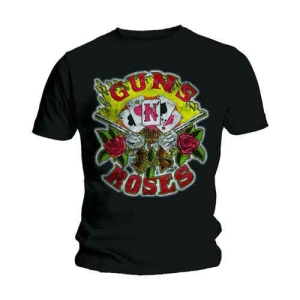 Guns N Roses - Cards Uni Bl ryhmässä MERCHANDISE / T-paita / Hårdrock @ Bengans Skivbutik AB (5542200r)