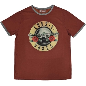 Guns N Roses - Classic Logo Ringer Uni Red    S ryhmässä MERCHANDISE / T-paita / Hårdrock @ Bengans Skivbutik AB (5542210r)