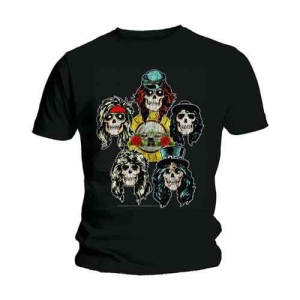 Guns N Roses - Vtge Heads Uni Bl    S ryhmässä MERCHANDISE / T-paita / Hårdrock @ Bengans Skivbutik AB (5542226r)