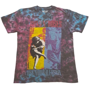 Guns N Roses - Use Your Illusion Uni Blue Dip-Dye    S ryhmässä MERCHANDISE / T-paita / Hårdrock @ Bengans Skivbutik AB (5542242r)