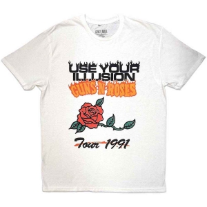 Guns N Roses - Uyi Tour 1991 Uni Wht    S ryhmässä MERCHANDISE / T-paita / Hårdrock @ Bengans Skivbutik AB (5542254r)