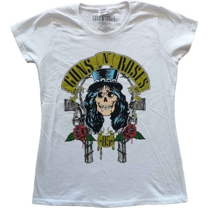 Guns N Roses - Slash 85 Lady Wht ryhmässä MERCHANDISE / T-paita / Hårdrock @ Bengans Skivbutik AB (5542280r)