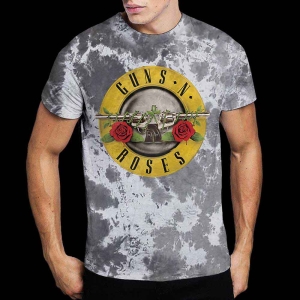 Guns N Roses - Classic Logo Uni Wht Dip-Dye    S ryhmässä MERCHANDISE / T-paita / Hårdrock @ Bengans Skivbutik AB (5542309r)