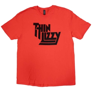 Thin Lizzy - Logo Uni Red T-Shirt ryhmässä MERCHANDISE / T-paita / Pop-Rock @ Bengans Skivbutik AB (5542322)