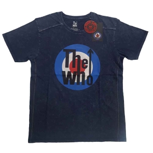 The Who - Target Logo Snow Wash Uni Navy    S ryhmässä MERCHANDISE / T-paita / Pop-Rock @ Bengans Skivbutik AB (5542582r)