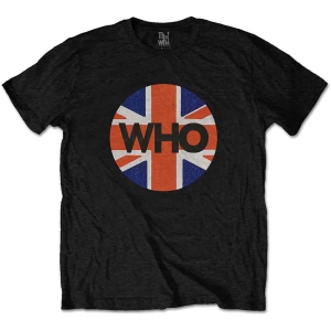 The Who - Union Jack Circle Uni Bl    S ryhmässä MERCHANDISE / T-paita / Pop-Rock @ Bengans Skivbutik AB (5542609r)