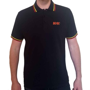 Ac/Dc - Classic Logo Uni Bl Piké: ryhmässä MERCH / Minsishops-merch / Ac/Dc @ Bengans Skivbutik AB (5542807r)