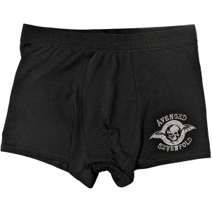 Avenged Sevenfold - Classic Deathbat Uni Bl Boxers: ryhmässä MERCHANDISE / Merch / Hårdrock @ Bengans Skivbutik AB (5542946r)