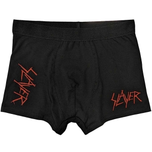 Slayer - Scratchy Logo Uni Bl Boxers: ryhmässä MERCHANDISE / Merch / Hårdrock @ Bengans Skivbutik AB (5542965r)