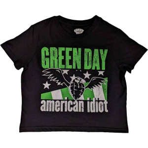 Green Day - American Idiot Wings Lady Bl Crop Top: ryhmässä MERCHANDISE / T-paita / Punk @ Bengans Skivbutik AB (5543158r)