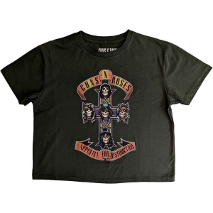 Guns N Roses - Appetite For Destruction Lady Green Crop ryhmässä MERCHANDISE / T-paita / Hårdrock @ Bengans Skivbutik AB (5543159r)