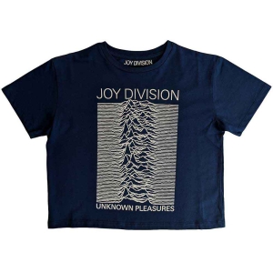 Joy Division - Unknown Pleasures Fp Lady Denim Crop Top ryhmässä MERCHANDISE / T-paita / Pop-Rock @ Bengans Skivbutik AB (5543163r)