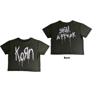 Korn - Still A Freak Lady Green Crop Top: ryhmässä MERCHANDISE / T-paita / Hårdrock @ Bengans Skivbutik AB (5543167r)