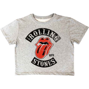 Rolling Stones - Tour 78 Lady Grey Crop Top: ryhmässä MERCHANDISE / T-paita / Pop-Rock @ Bengans Skivbutik AB (5543181r)