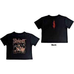 Slipknot - Band Frame Lady Bl Crop Top: ryhmässä MERCHANDISE / T-paita / Hårdrock @ Bengans Skivbutik AB (5543183r)