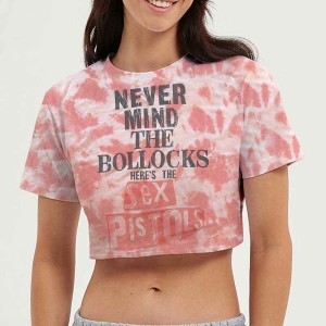 Sex Pistols - Nmtb Lady Pink Dip-Dye Crop Top: ryhmässä MERCHANDISE / T-paita / Punk @ Bengans Skivbutik AB (5543186r)