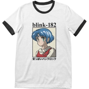 Blink-182 - Anime Ringer Uni Wht ryhmässä MERCHANDISE / T-paita / Pop-Rock @ Bengans Skivbutik AB (5543516)