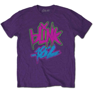 Blink-182 - Neon Logo Uni Purp ryhmässä MERCHANDISE / T-paita / Pop-Rock @ Bengans Skivbutik AB (5543875r)