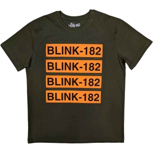 Blink-182 - Logo Repeat Uni Green ryhmässä MERCHANDISE / T-paita / Pop-Rock @ Bengans Skivbutik AB (5543879r)