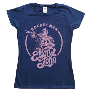 Elton John - Rocketman Circle Point Lady Navy ryhmässä MERCHANDISE / T-paita / Pop-Rock @ Bengans Skivbutik AB (5543915r)