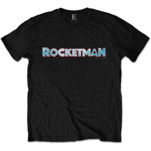 Elton John - Rocketman Movie Logo Uni Bl ryhmässä MERCHANDISE / T-paita / Pop-Rock @ Bengans Skivbutik AB (5543917r)