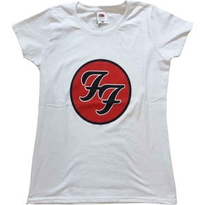 Foo Fighters - Ff Logo Lady Wht ryhmässä MERCHANDISE / T-paita / Pop-Rock @ Bengans Skivbutik AB (5543931r)