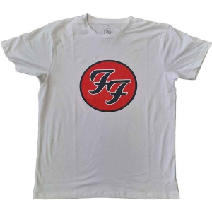 Foo Fighters - Ff Logo Uni Wht ryhmässä MERCHANDISE / T-paita / Pop-Rock @ Bengans Skivbutik AB (5543933r)