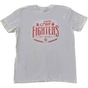 Foo Fighters - 100% Organic Uni Wht ryhmässä MERCHANDISE / T-paita / Pop-Rock @ Bengans Skivbutik AB (5543937r)