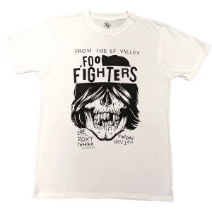 Foo Fighters - Roxy Flyer Uni Wht ryhmässä MERCHANDISE / T-paita / Pop-Rock @ Bengans Skivbutik AB (5543962r)