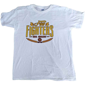 Foo Fighters - 100% Organic Uni Wht ryhmässä MERCHANDISE / T-paita / Pop-Rock @ Bengans Skivbutik AB (5543970r)