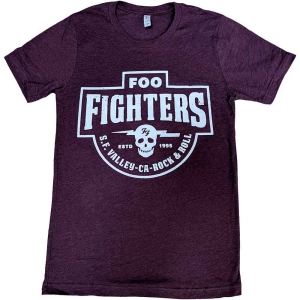 Foo Fighters - Sf Valley Uni Maroon ryhmässä MERCHANDISE / T-paita / Pop-Rock @ Bengans Skivbutik AB (5543978r)