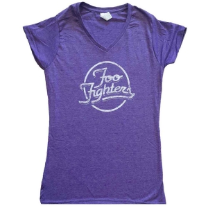 Foo Fighters - Text Logo Lady Purp ryhmässä MERCHANDISE / T-paita / Pop-Rock @ Bengans Skivbutik AB (5543979r)