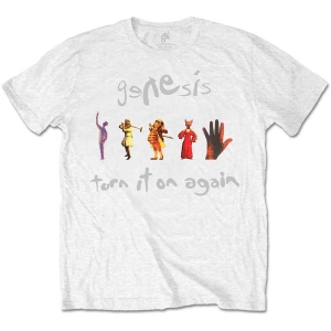 Genesis - Turn It On Again Uni Wht    S ryhmässä MERCHANDISE / T-paita / Pop-Rock @ Bengans Skivbutik AB (5543992r)