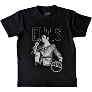 Elvis Presley - Elvis Live Portrait Uni Bl ryhmässä MERCHANDISE / T-paita / Pop-Rock @ Bengans Skivbutik AB (5544012r)