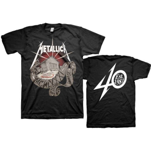 Metallica - 40Th Anniversary Garage Uni Bl ryhmässä MERCHANDISE / T-paita / Hårdrock @ Bengans Skivbutik AB (5544316)